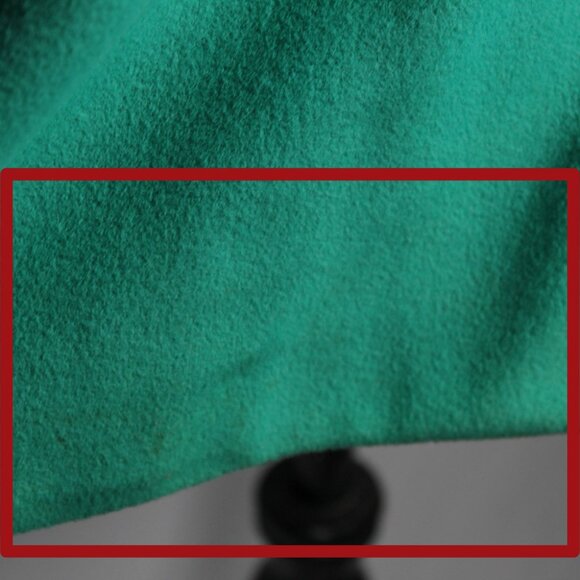 Vintage 1960s 1970s Spring Green Emerald Overcoat Approx Size 14 Rare Color - Picture 12 of 12